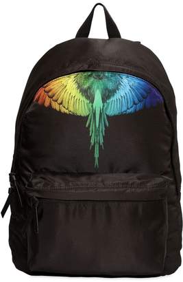 Marcelo Burlon County of Milan Rainbow Wing Canvas Backpack