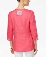Thumbnail for your product : Charter Club Embroidered Tunic, Only at Macy's