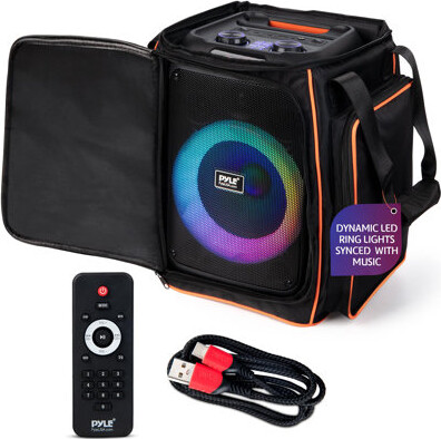 Pyle Audio Bluetooth Party Speaker - True Wireless Stereo System With Powerful Bass And Clear Treble - Big Speaker With Carry Bag - 100W