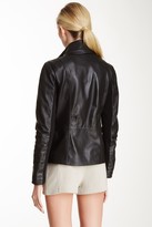 Thumbnail for your product : Dawn Levy Wide Collar Leather Jacket