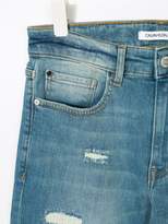 Thumbnail for your product : Calvin Klein Kids distressed jeans