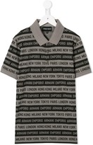 Thumbnail for your product : Emporio Armani Kids Logo Print Polo Shirt