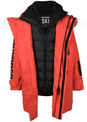 DSQUARED2 Ski Collection parka coat