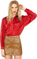 Thumbnail for your product : Nasty Gal Escada Pebble Silk Blouse