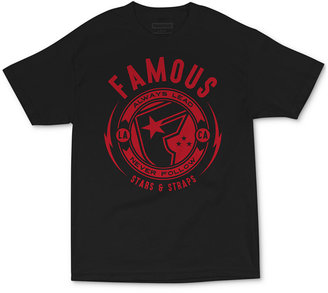 Famous Stars & Straps Men's Shocker Graphic-Print Logo T-Shirt