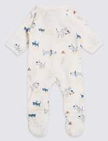 Thumbnail for your product : Marks and Spencer Adaptive 3 Pack Premature Pure Cotton Sleepsuits