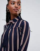 Thumbnail for your product : Glamorous Tall Long Sleeve Shirt Dress In Stripe