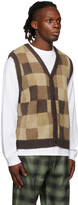 Thumbnail for your product : Stussy Brown Wobby Check Vest