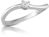 Thumbnail for your product : Forzieri 0.07 ct Prong-Set Diamond Solitaire Ring