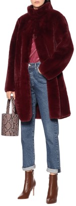 Velvet Mina faux fur reversible coat