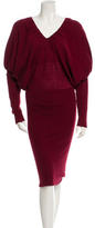 Thumbnail for your product : Fendi Wool Long Sleeve Dress