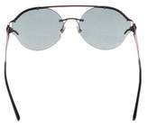 Thumbnail for your product : Versace Reflective Round Sunglasses