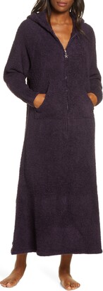 barefoot dreams hooded zip robe