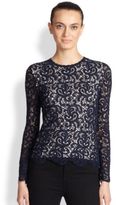 Thumbnail for your product : Carolina Herrera Crochet Lace Sweater