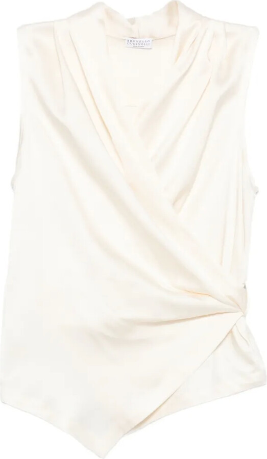 Brunello Cucinelli V-neck sleeveless top