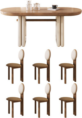 Greyleigh Vintage Oval Dining Table And Chairs Oval 31.4'' W Dining Set