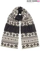 Thumbnail for your product : Next Womens Alice Hannah Lace Trim Fairsle Scarf