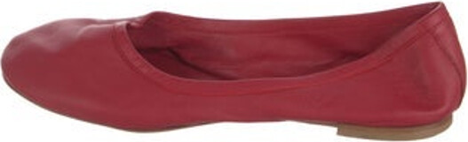 Jamie Haller Leather Ballet Flats Red Round-Toes Unfortunately due to restrictions this item may not be eligible for shipping in all areas.