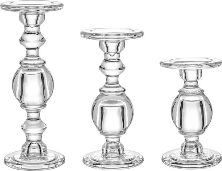Glass Taper and Pillar Baluster Stem Candlesticks ShopStyle