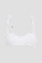Thumbnail for your product : Vix Paula Hermanny Margot ruffle-trimmed perforated bikini top