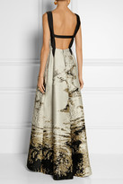 Thumbnail for your product : Alberta Ferretti Metallic jacquard gown