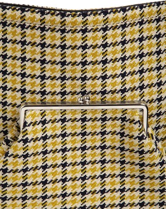 Victoria Beckham Round Wallet Wool Tweed Shoulder Bag