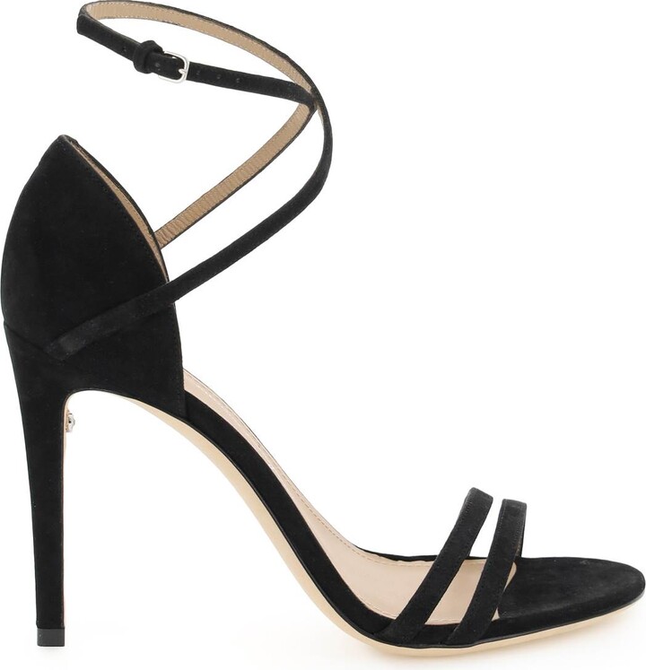 Ferragamo Heel Strap Women's Black Sandals | ShopStyle