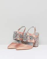 Thumbnail for your product : ASOS Design PERFECT COMBO Wide Fit Bridal Embellished Heels