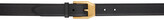 Thumbnail for your product : Gucci Black Square Buckle Belt