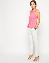 Thumbnail for your product : Finders Keepers Stepping Stone Knitted Peplum Top