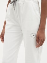 Thumbnail for your product : adidas by Stella McCartney Logo-print Cotton French-terry Track Pants - White