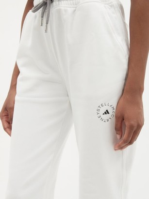 adidas by Stella McCartney Logo-print Cotton French-terry Track Pants - White