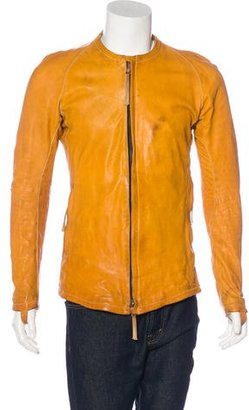 Boris Bidjan Saberi 2017 J2S Distressed Leather Jacket