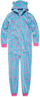 Asstd National Brand Long Sleeve One Piece Pajama-Big Kid Girls