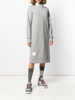Thumbnail for your product : Thom Browne 4-Bar loopback sweatshirt dress