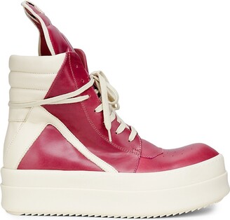 Rick owens geobasket red milk 2024 Rick Owens Lido Geobasket High