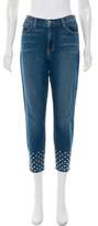 Thumbnail for your product : L'Agence Mid-Rise Embellished Jeans Mid-Rise Embellished Jeans