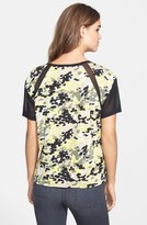 Thumbnail for your product : Vince Camuto 'Garden Camo' Mesh Inset Tee