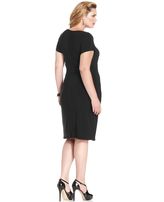 Thumbnail for your product : Love Squared Plus Size Cross-Front Bodycon Dress