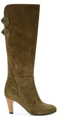 sarah flint green suede boots