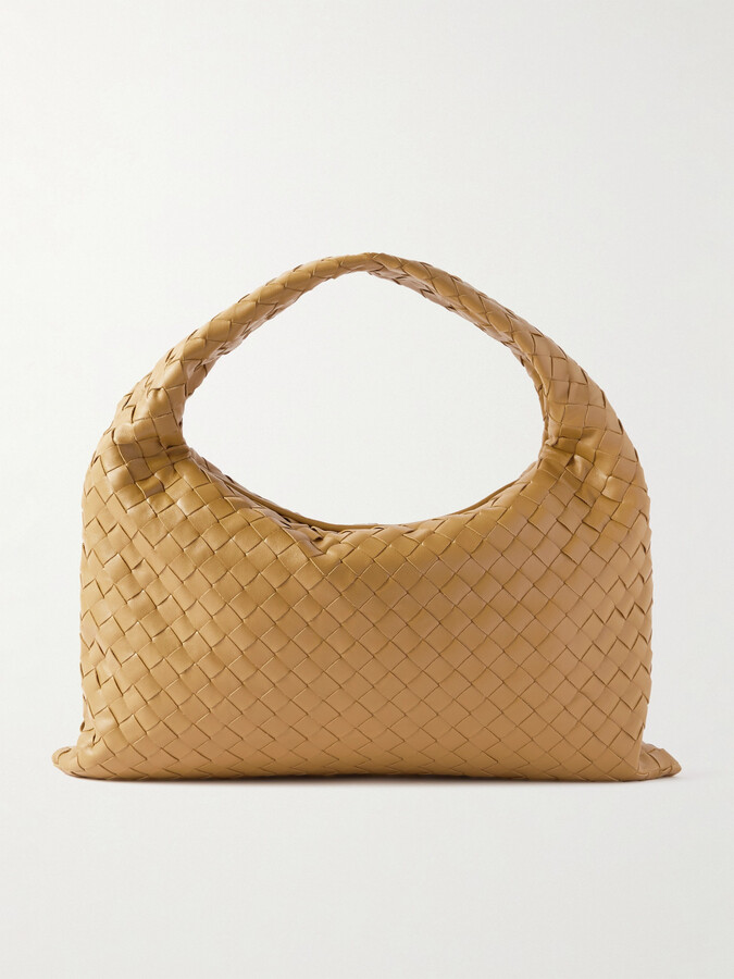 Bottega Veneta Hop Small Intrecciato Leather Tote - Brown