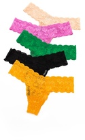 Thumbnail for your product : Cosabella Never Say Never Low-Rise Thong 5 Pack
