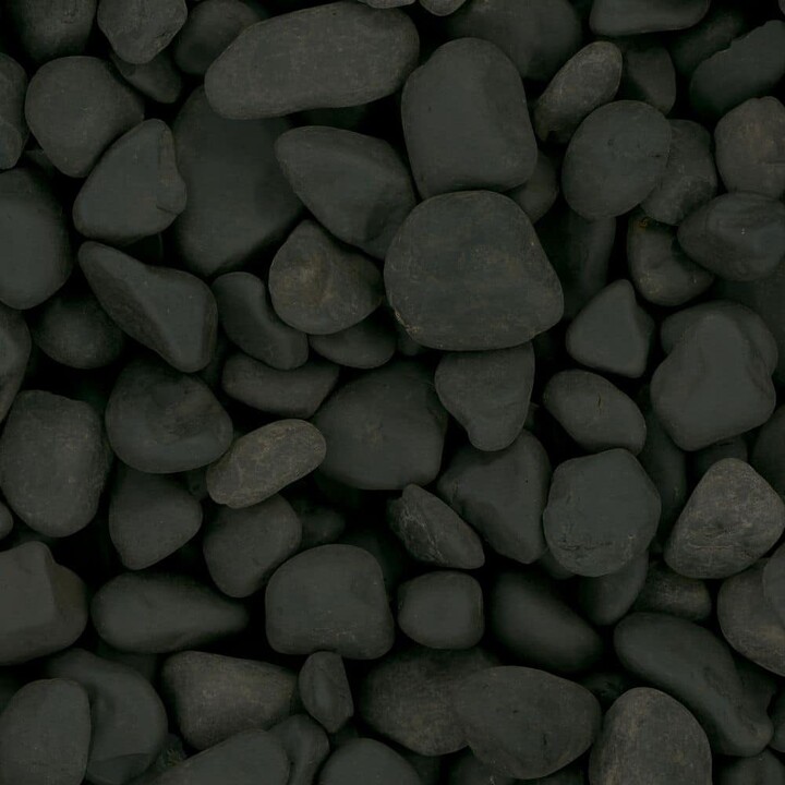 MSI Ash Beach 0.5 cu. ft. 1-to-2 in. Polished Bagged Landscape Rock Black Pebbles 30 lbs. (56-Bags/Pallet)