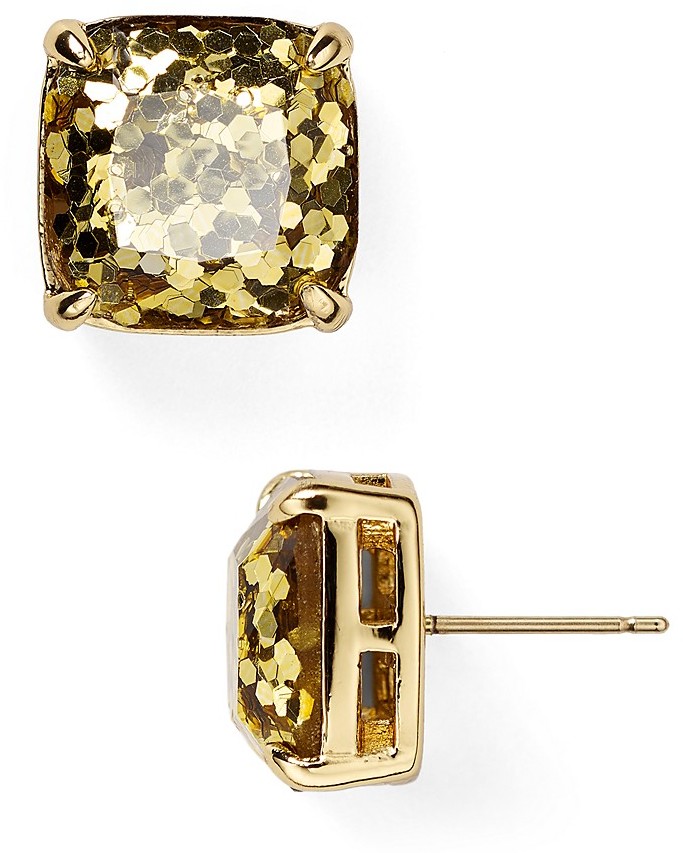 Kate Spade Small Square Glitter Stud Earrings ShopStyle Women's Fashion