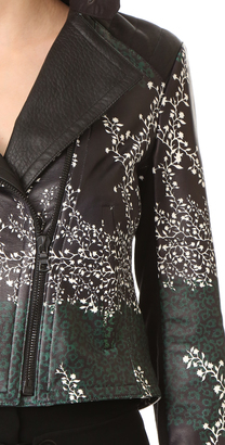 Yigal Azrouel Printed Leather Jacket