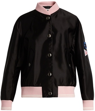 Miu Miu Sleeve-appliqué bomber jacket