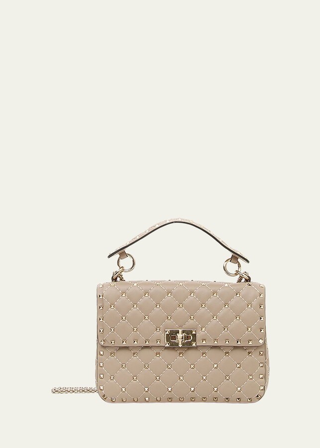 Valentino Garavani Rockstud Spike Medium Quilted TopHandle Bag ShopStyle