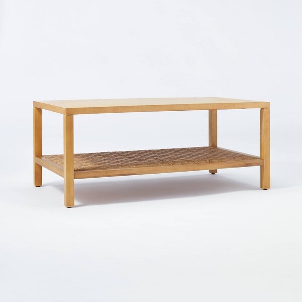 Threshold designed w/Studio McGee Palmdale Woven Coffee Table Natural Threshold™ designed with