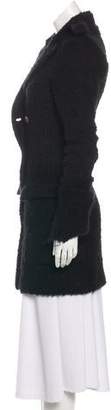 Smythe Wool Knee-Length Coat Black Wool Knee-Length Coat