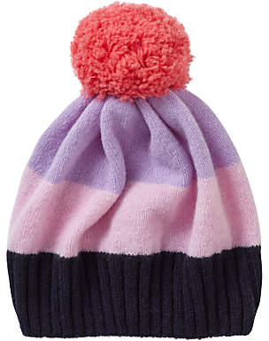 Jigsaw Children's Colour Block Hat, Purple/Pink